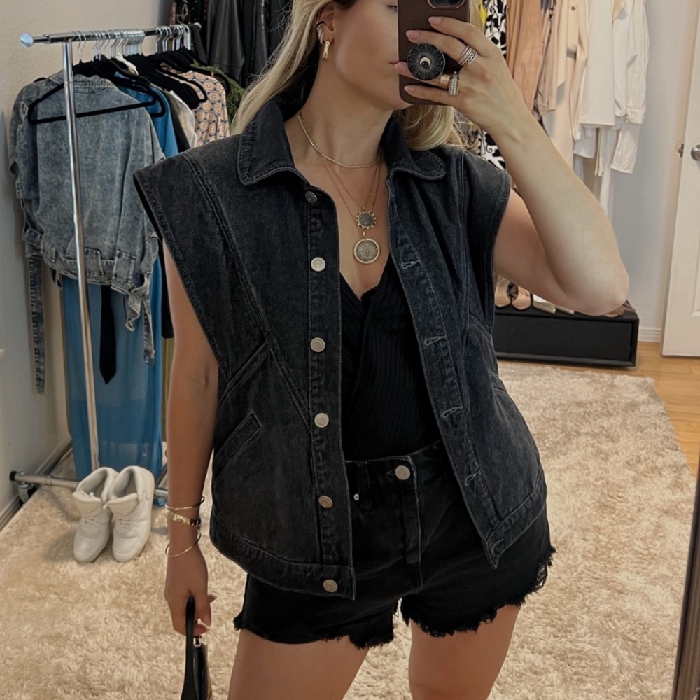 Denim vest new with tags